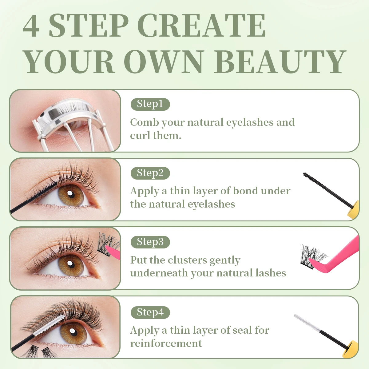 ボンド & シール 10 ミリリットルまつげグルーリムーバー 5 ミリリットルまつげピンセットまつげブラシピンセットキットメイクアップツール