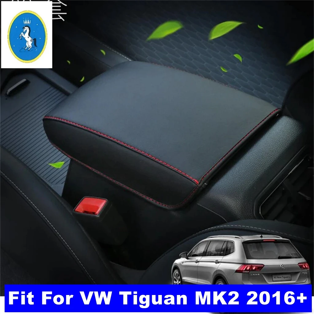 

Console Central Armrest Soft Pad Cushion For Volkswagen VW Tiguan MK2 2016 - 2023 Armrest Console Pad Cushion Support Box Mat