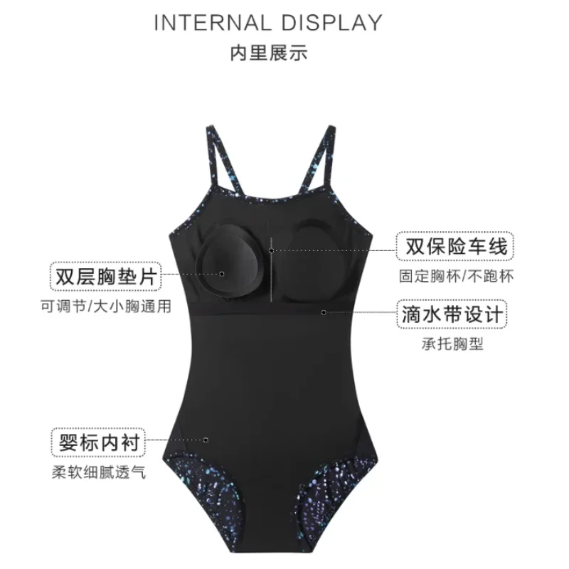 Female Beginner Professional Quick Drying One-piece Swimsuit