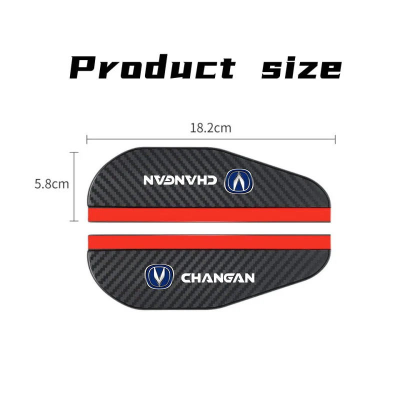 2pcs Car Rear View Mirror Rain Eyebrow Visor Carbon Fiber Rain Cover for CHANGAN CS75 CS35 CS15 CS95 RAETON CX7 Auto Accessories