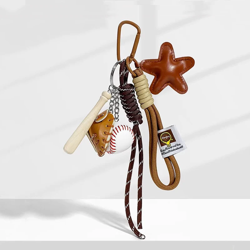 Creative Colorful Tennis Decor Luggage Pendant Multipurpose Lightweight Keychain Backpack Pendant Decoration Pendant