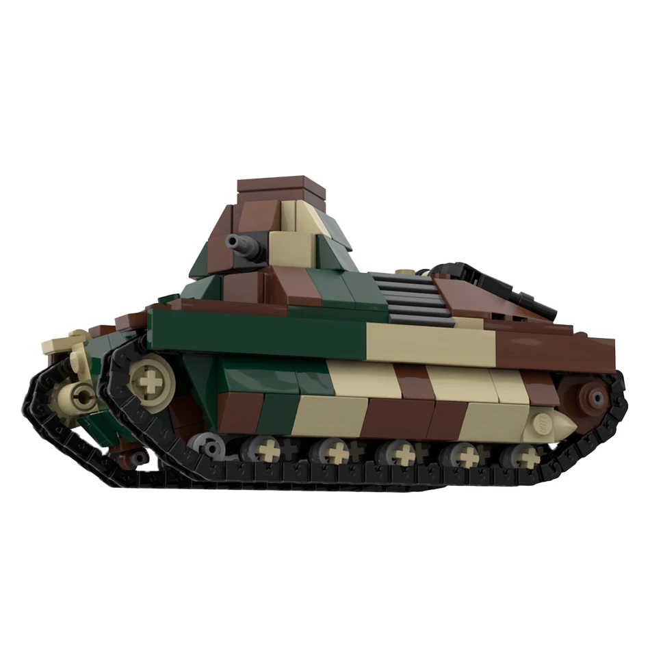 Armee Streitkräfte FCM 36 Licht Infanterie Tank Montage Modell MOC High-Tech Baustein Ziegel Kinder Weihnachten Geschenke Spielzeug