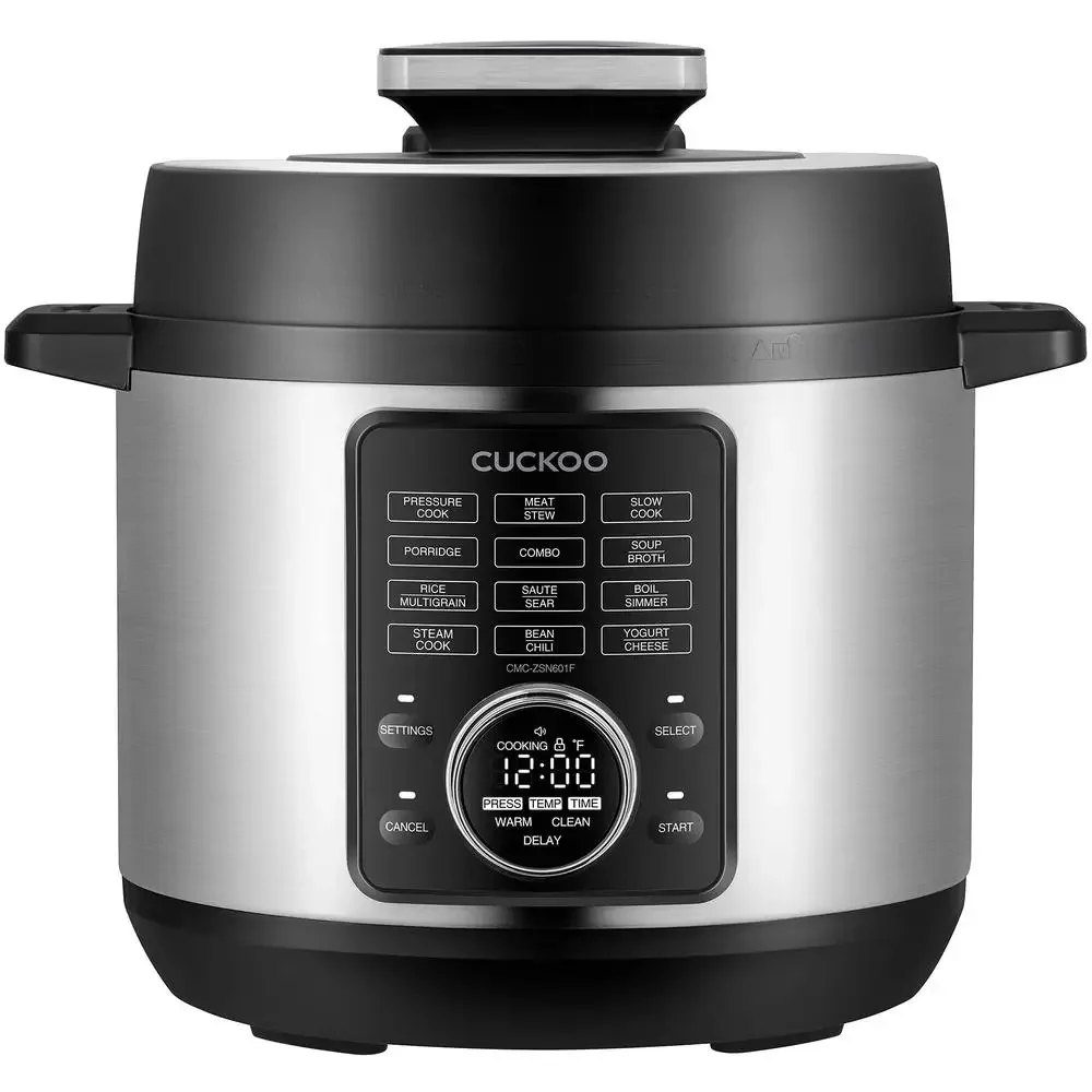 Multi-Functional Pressure Cooker 10 Cooking Functions Slow Cook Steamer Rice Yogurt Sauté Auto-Clean LED Display Stainless Steel