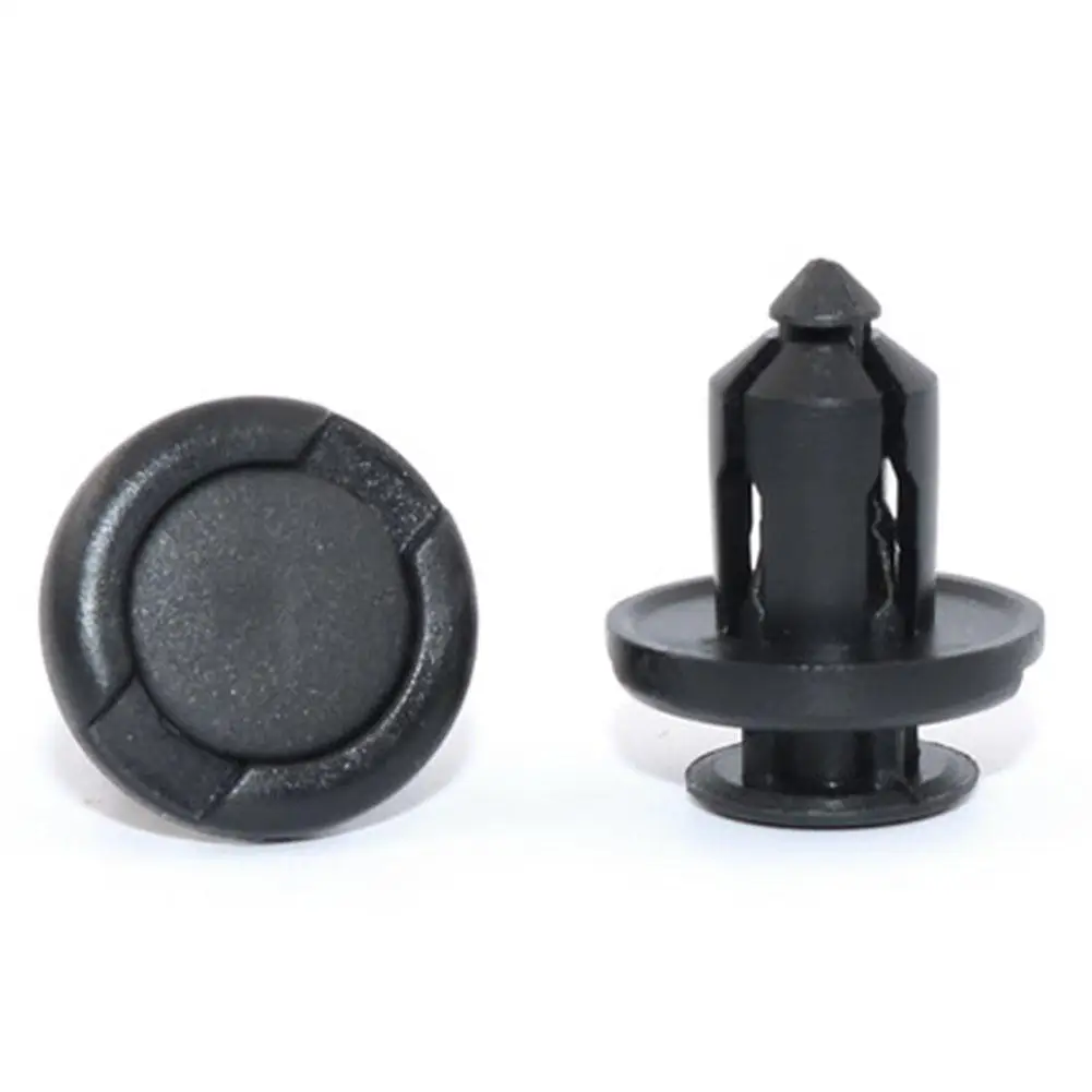 20PCS 10mm Hole Car Bumper Plastic Push Rivets Fastener Clips for Honda Black Car Styling for Honda O7B5