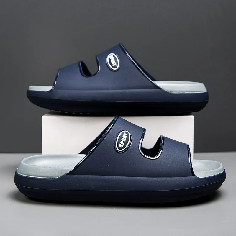 

Fashion Unisex Slide Summer Slippers Beach Shoes Flip-flop Sandals Fashion Flip Flops Non-slip Shoes for Men Soft Sole Couple