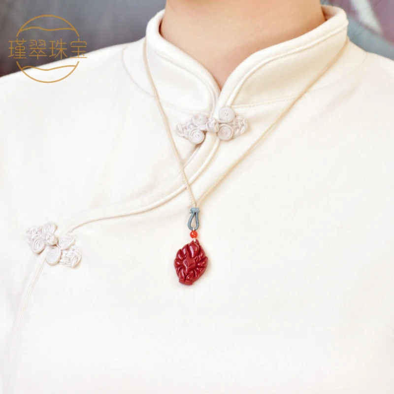 Natural nine-tailed pendant, fortune- necklace, wealth-attracting amulet, little charm