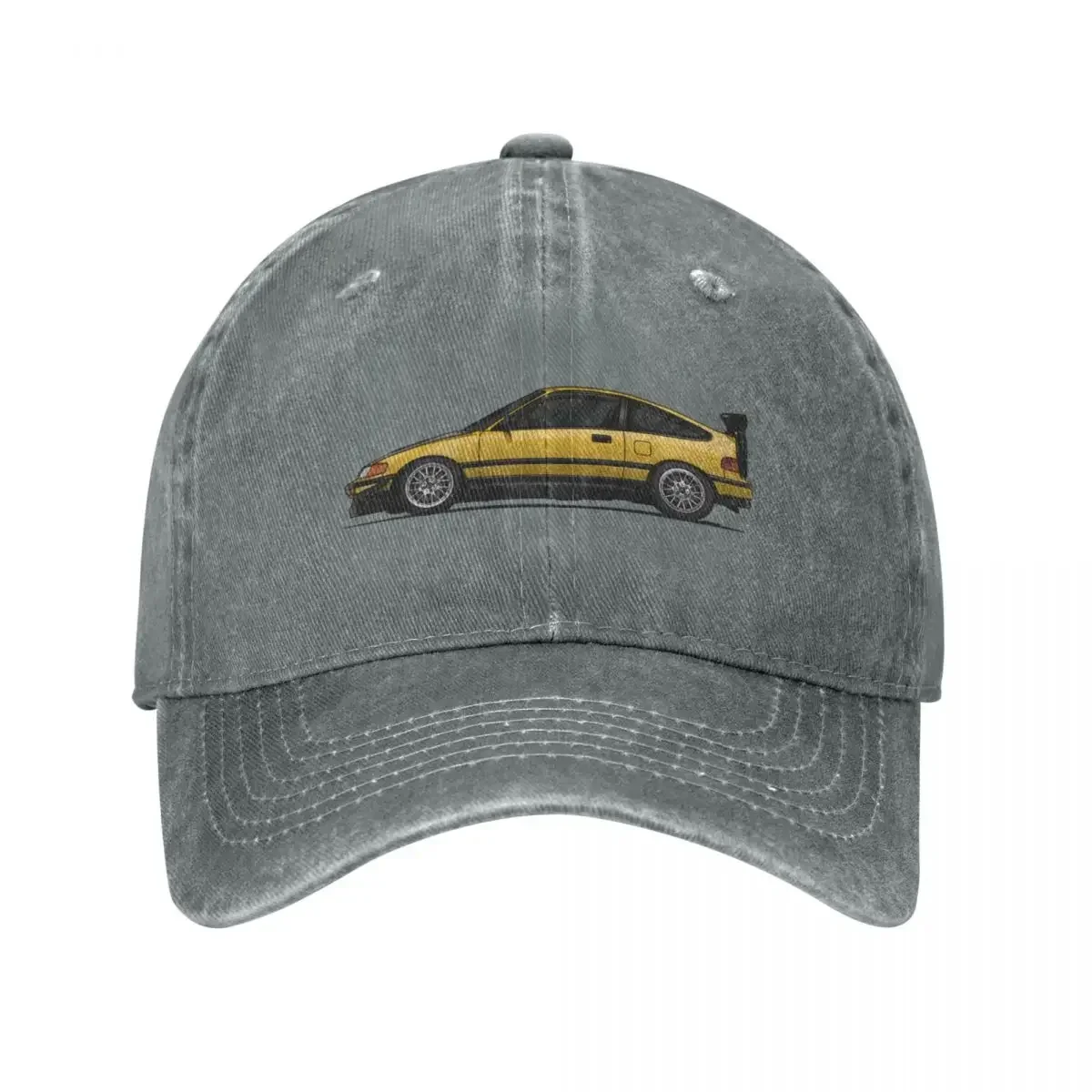 Chapeau de cowboy de voiture compacte de voiture de CR-X jaune CRX chapeau d'enfants à la mode chapeaux de thé chapeau de luxe f