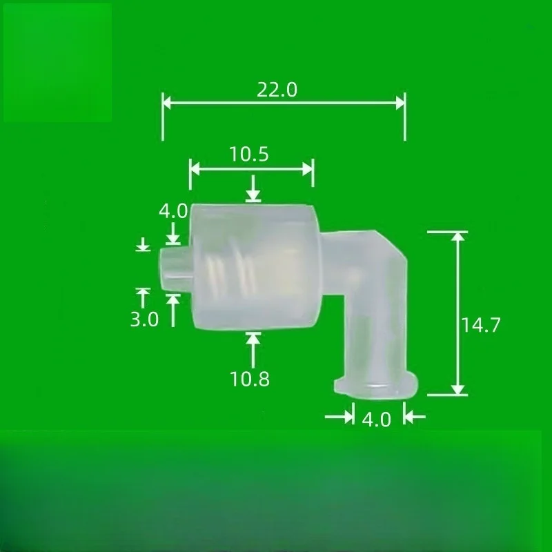 20PCS Plastic PP Elbow L 90 Degree Male Female Luer Lock Connector Combi Male to Female Luer Coupler Adapter