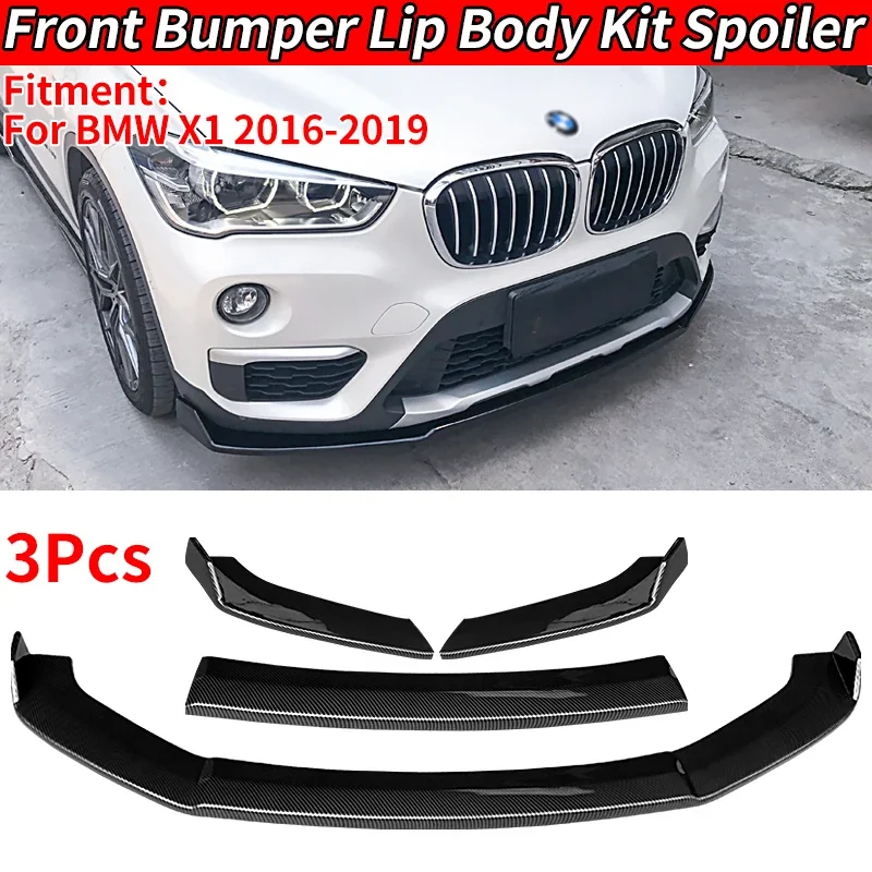 

New！ For BMW X1 F48 front bumper separation lip spoiler diffuser protective cover body modification parts 2016-2019