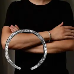 Punk Einfache Silber Farbe Twisted Mobius Manschette Armreifen Unendliche Schleife Armband Männer Mode Casual Party Schmuck Geschenk