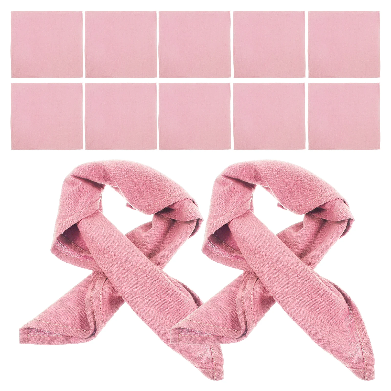 

12pcs Cotton Soft Napkins 40cm Washable Reusable Elegant Pink Bridal Party Wedding Decor Hand Towels Table Accessories