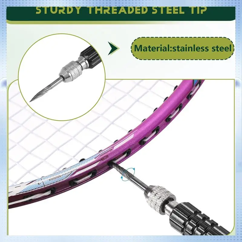 배드민턴 라켓용 아일렛 그로밋 네일 콘 도구 이미지