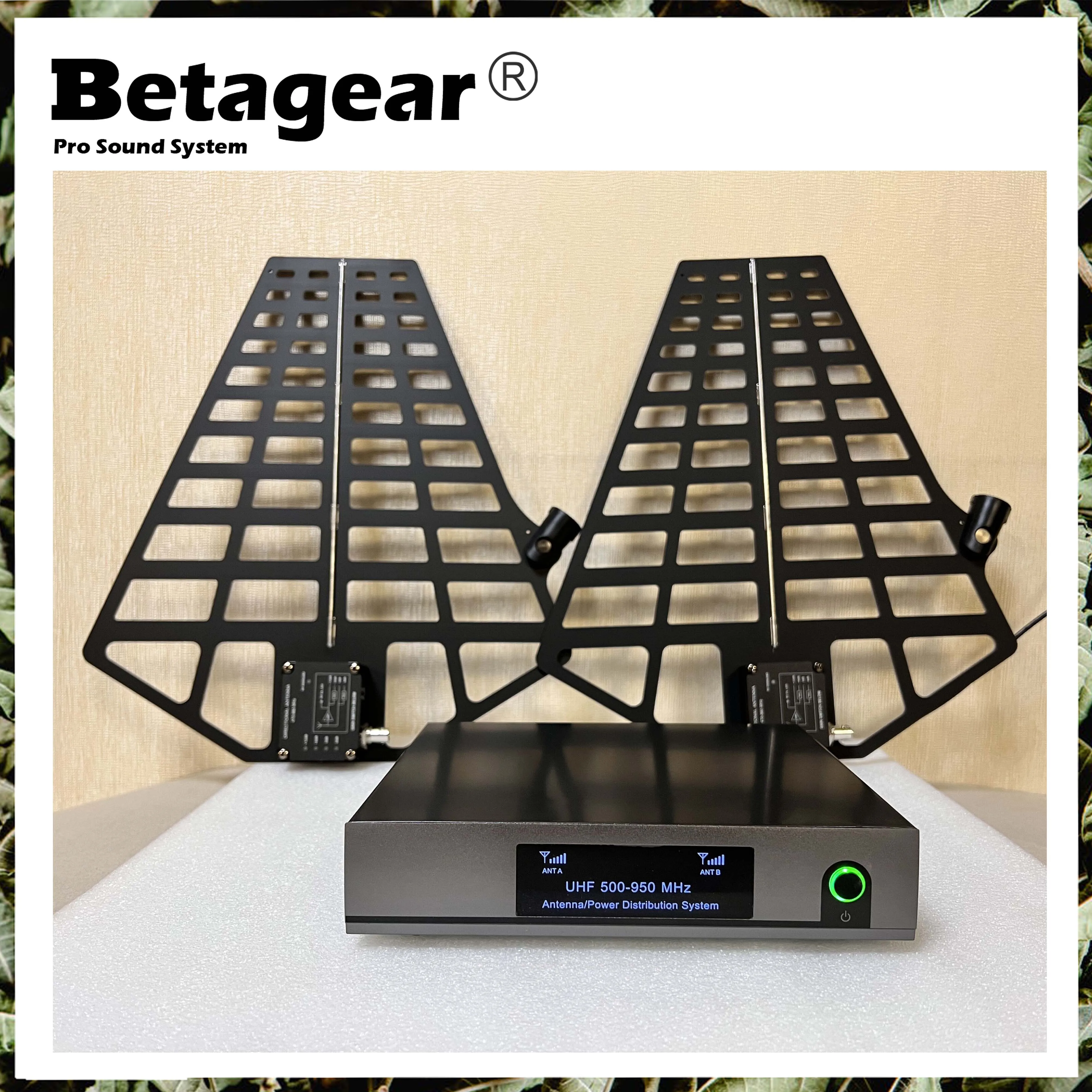 Imagem -02 - Betagear-amplificador de Sinal Microfone sem Fio Sistema de Distribuição de Antena Canais Ua868 rf Canais