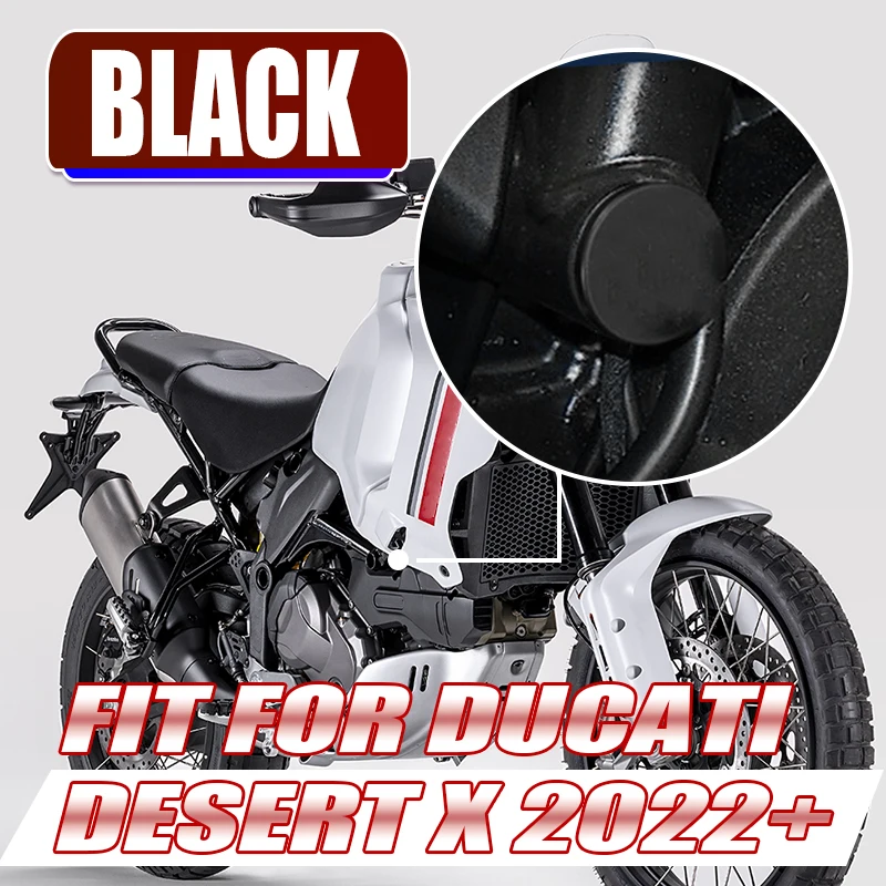 Frame Hole Plugs Caps Fit For Ducati Desert X 2022 2023 Motorcycle Cover End Caps 4 Pcs Decorative