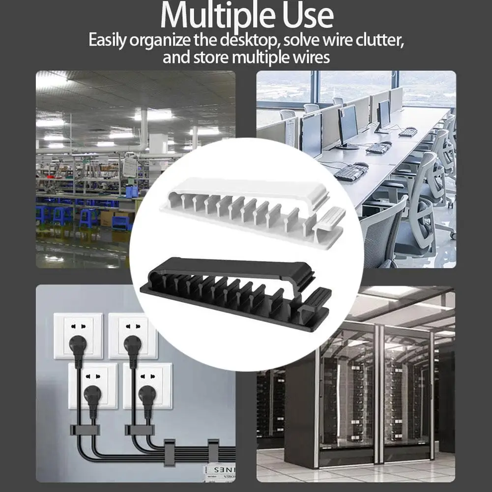 Cable Organizer Management Wire Holder Flexible USB Cable Winder Tidy Silicone Clips For Mouse Keyboard Earphone Protector R6Q5