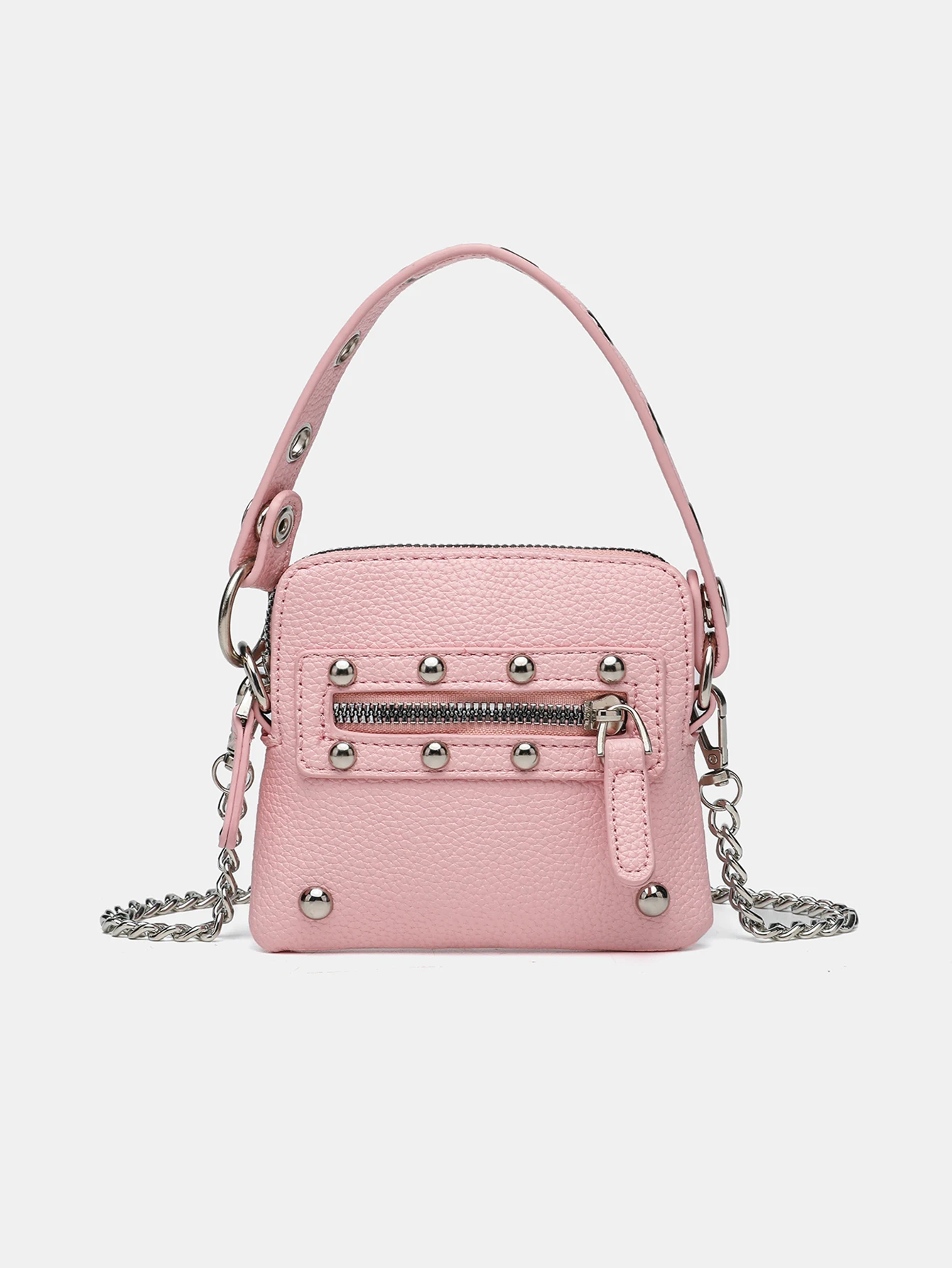 حقيبة نسائية مربعة صغيرة بسلسلة متخصصة جديدة، حقيبة كتف راقية من الحصى، محفظة عملات معدنية محمولة وصغيرة الحجم