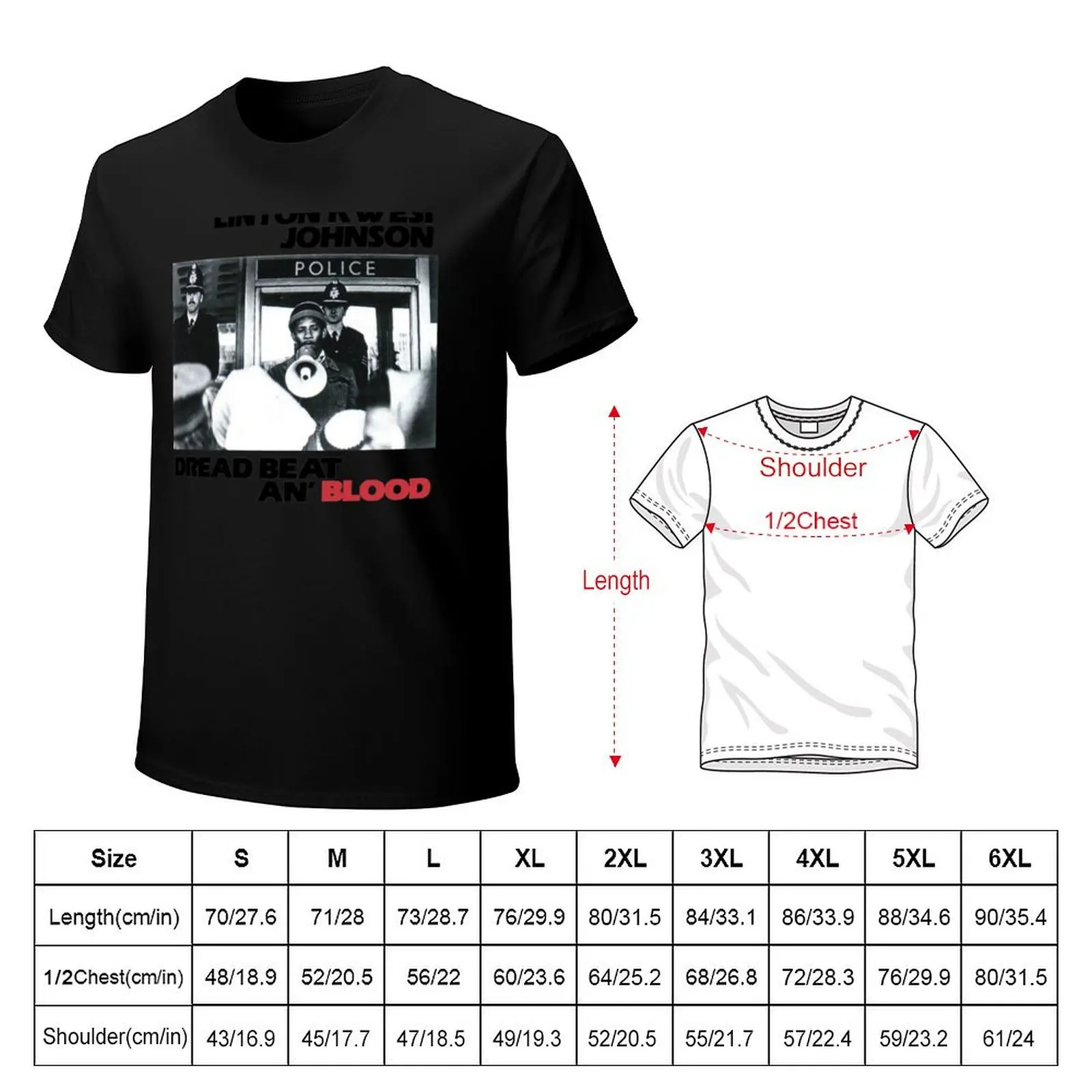 LKJ in Dub Dread Beat T-Shirt Minimalist Casual Short Sleeve Top