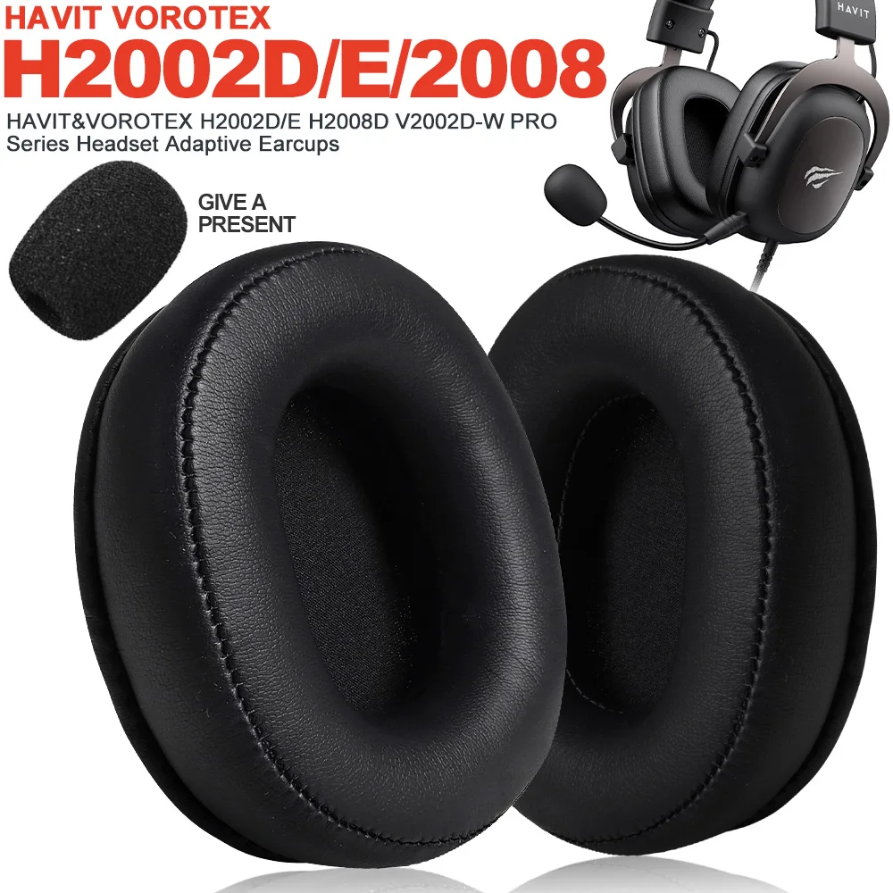 Earphone pads For Havit H2002D/E H2008D VOROTEX replacement Earpads headphones Earmuffs Mesh cloth Memory Covers Sponge  Protein