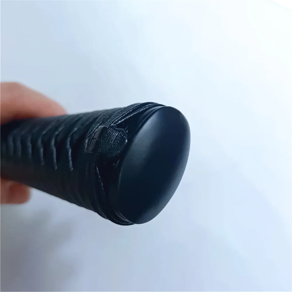 Unique 30cm Handle Tsuka Hilt Alloy Fuchi Kashira Menuki For Real Japanese Japan Samurai Katana Sword Fittings Black Leather Ito - view 5
