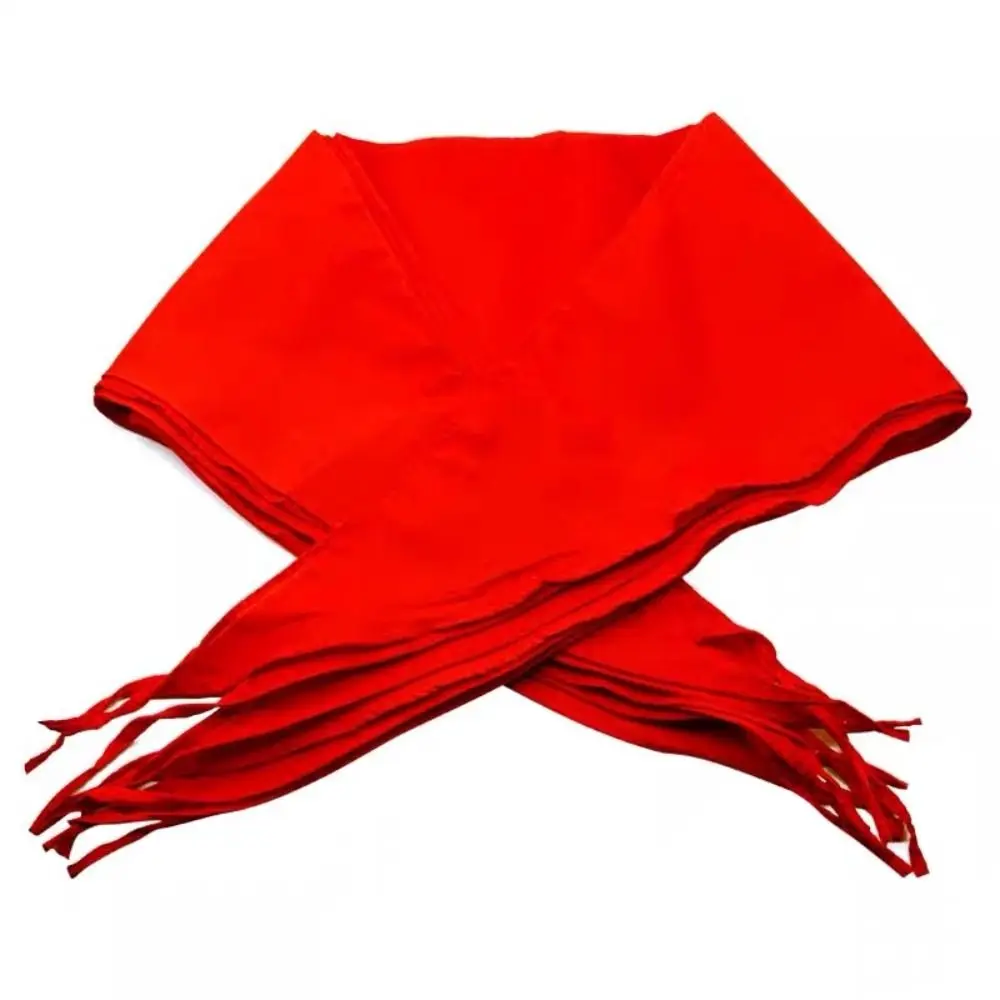 Triangle Towel Scarf 120cm Cotton Red Scarves China Style Red Tie Choker Young Pioneer Scarf School Supplies