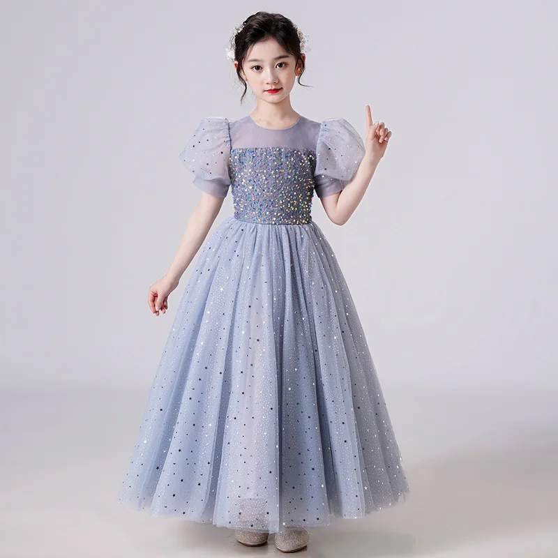 

Flower Girl Party Christmas Gala Weddings Ceremony Dress Up Children's Luxury For Eid Evening 6 To 9 12 Years Long Fairy Dresses