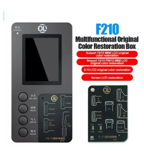 DL F210 True Tone Recovery Programmer For iPhone 7-17 Pro Max Screen LCD Original Copy Display Color Recovery Repair Tools Sets