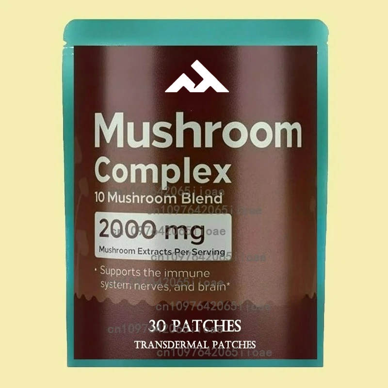 

30 пластырей, переплетные пластыри с грибовидным слоем и левевой гривой, кордицепс для памяти, фокусировки, энергии, поддержки иммунитета