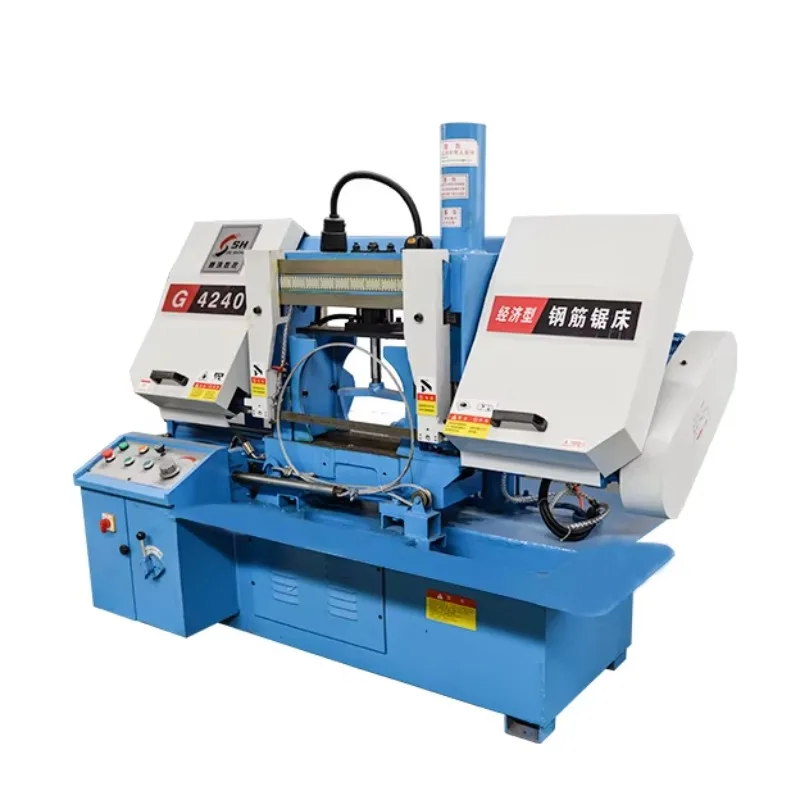 GZ4240 CNC Fully Automatic Metal Cutting Band Saw Machine with Mechanically Tensioned Saw Blade and Core Gear Assembly