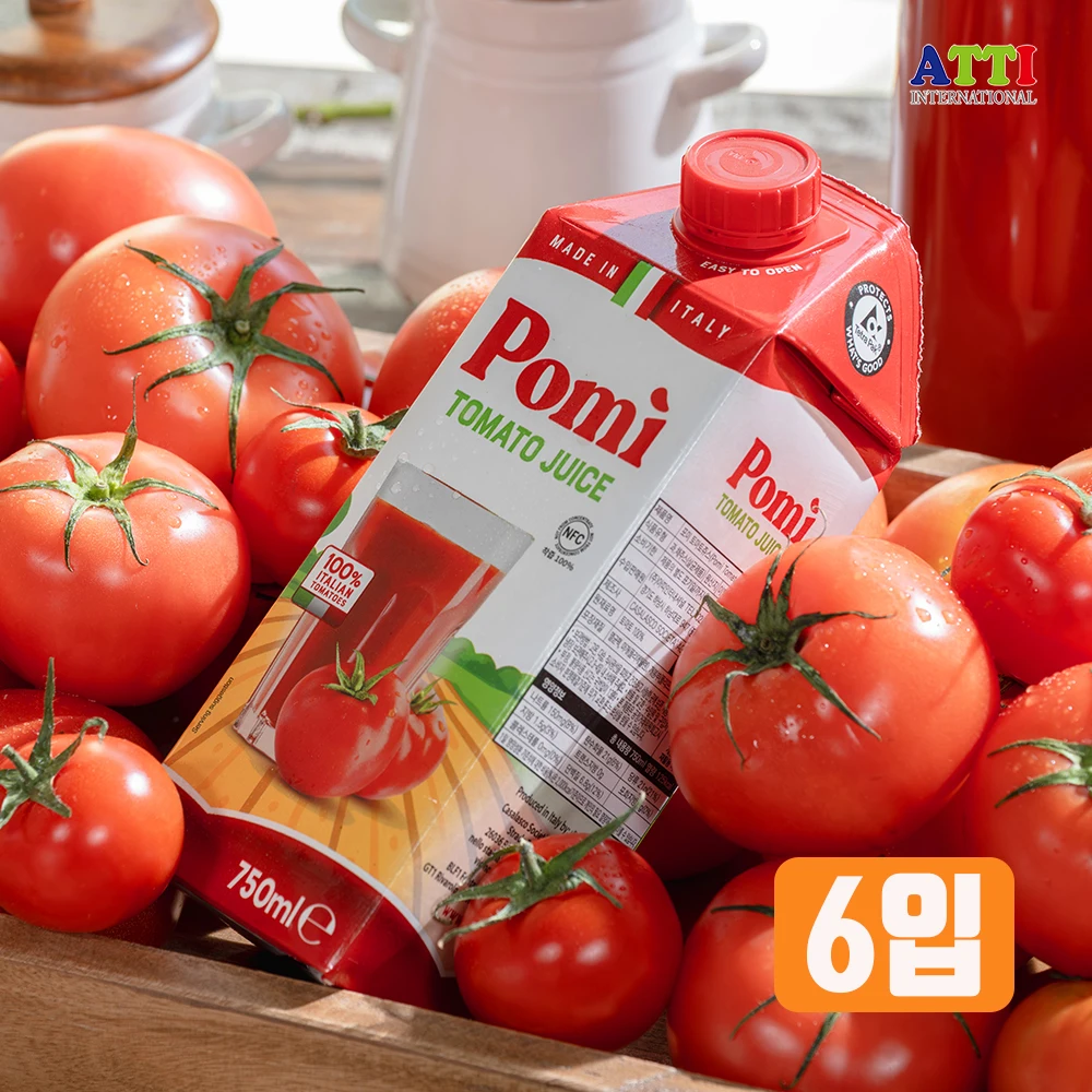 750 ml x 6 Packungen italienischer Tomatensaft aus 100 % NFC ohne Zusatzstoffe