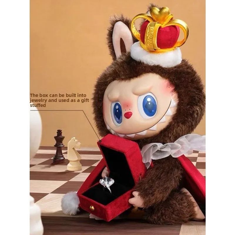 

Original Pop Mart LABUBU King and Queen Chess Adventure Vinyl Plush Hanging Card Decoration Doll Surprise Birthday Present