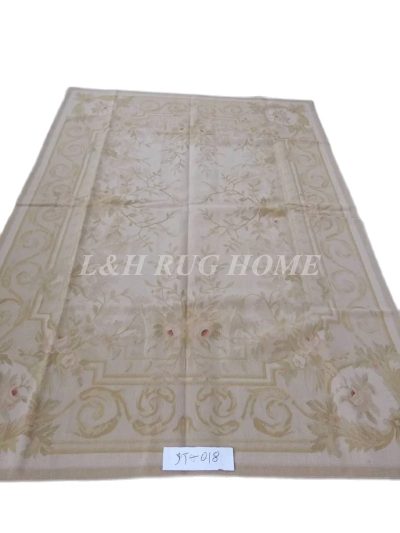 

Free Shipping 6'X9' French Aubusson rug hand woven100% New Zealand wool rugs and carpets