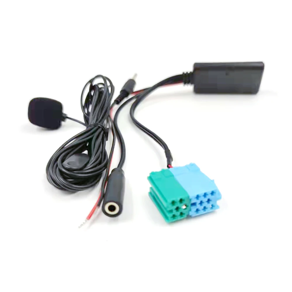 Biurlink per Fiat Lancia in poi 2007 autoradio Bluetooth AUX Adapter presa a 14pin microfono dispositivo vivavoce