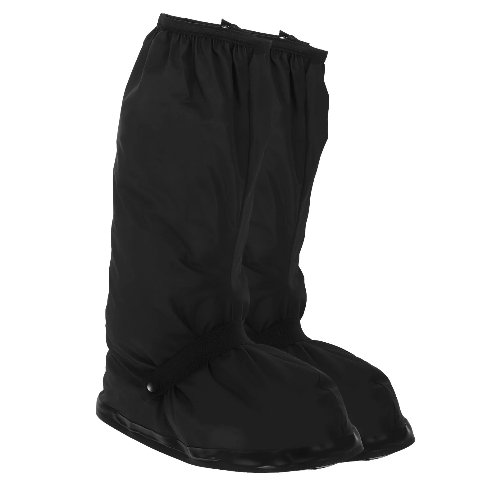 

1 Pair Rain Shoe Covers High Top Non Slip Waterproof Shoe Protector Reusable Boot Protectors For Sports Outdoor Cycling Safety