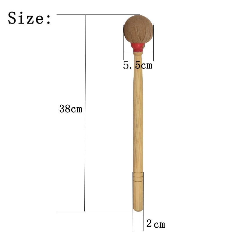 1 buah tongkat Drum palu Bass untuk Drum tentara/Marching Drum katun palu kepala perkusi suku cadang Aksesori