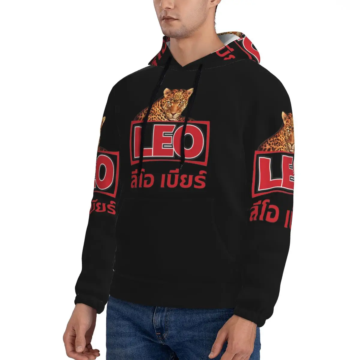 ليو البيرة بانكوك هوديس الهيب هوب البلوز الخريف الشتاء الرجال النساء بلوزات طويلة الأكمام بلايز #3