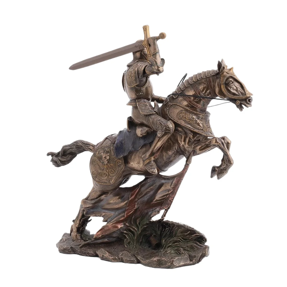 Ancient Roman Knight Arts and Crafts Furnishing Articles Creative Living Room Office Decoration Culpture Crafts Statue