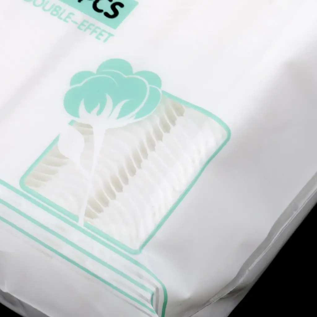 100 unidades/pacote lado 100% algodão puff almofadas de maquiagem rosto almofada de limpeza facial almofadas de remoção de maquiagem cuidados com a pele necessidade