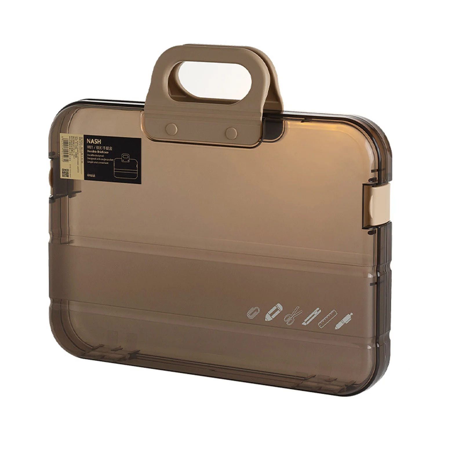 Cartelle A4 Scatola portadocumenti Scatola portadocumenti trasparente File in plastica Borsa portaoggetti in carta per esami Borsa porta biglietti per documenti