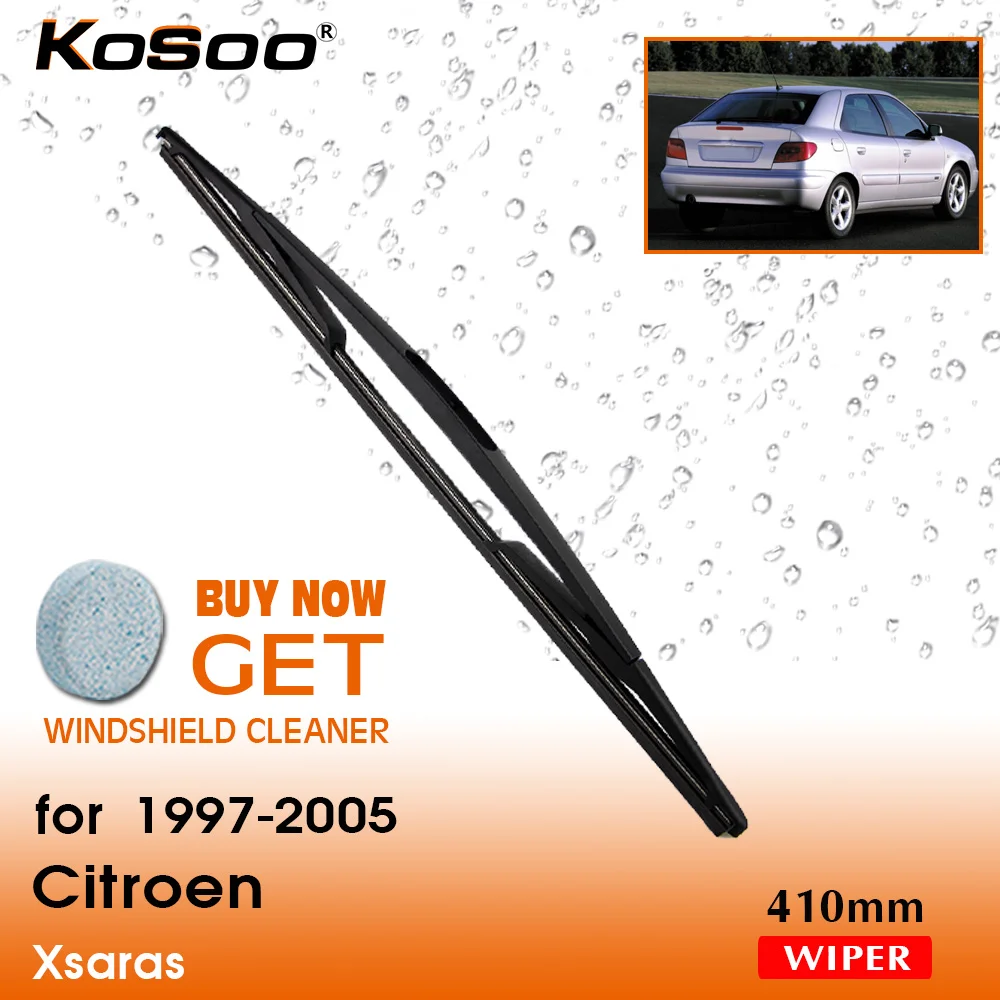 

KOSOO Auto Rear Car Wiper Blade For Citroen Xsaras ,355mm 1997-2005 Rear Window Windshield Wiper Blades Arm,Car Accessories