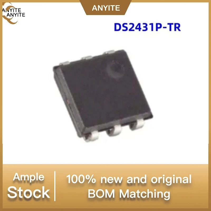 NeW 10Pcs/LoT  DS2431P-TR DS2431P    TSOC-6
