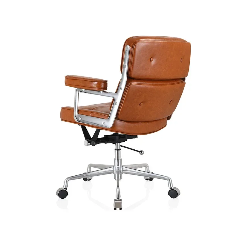 Liftable Computer Chair Study Back Office Chair Soft Pack American Retro Computer Chair Home Gaming Chairs 360 Degree Rotation