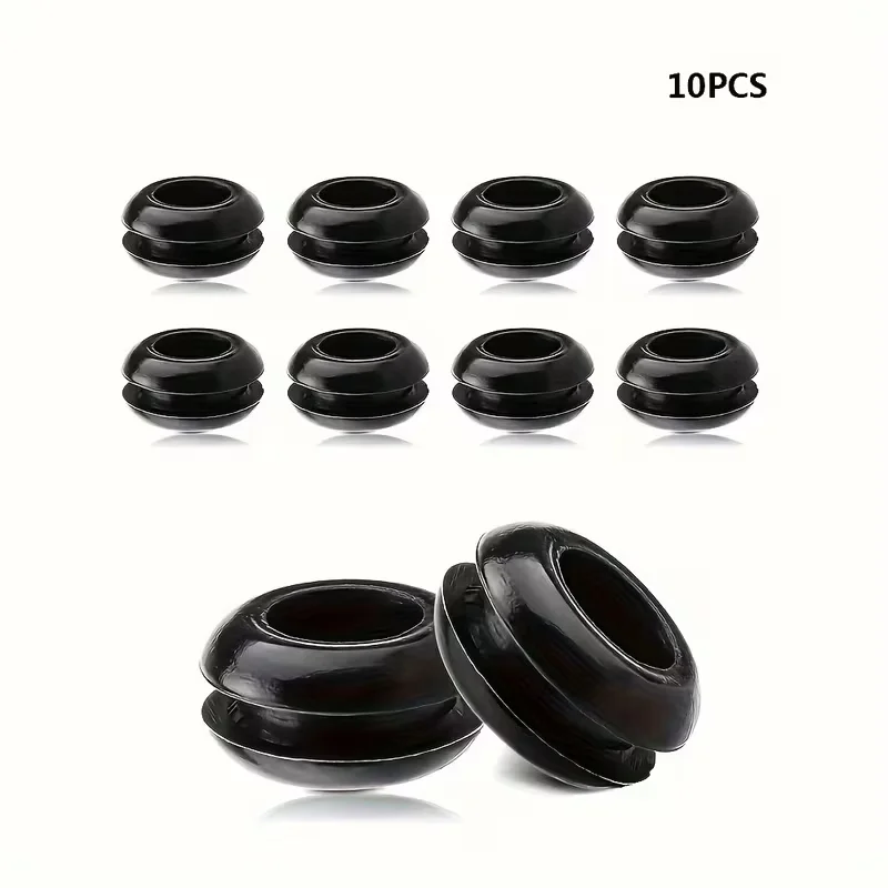[Durable Fermentation Gaskets] 10 Durable Black Silicone Fermentation Airlock Gaskets Ideal for Home Brewing & Wine Making