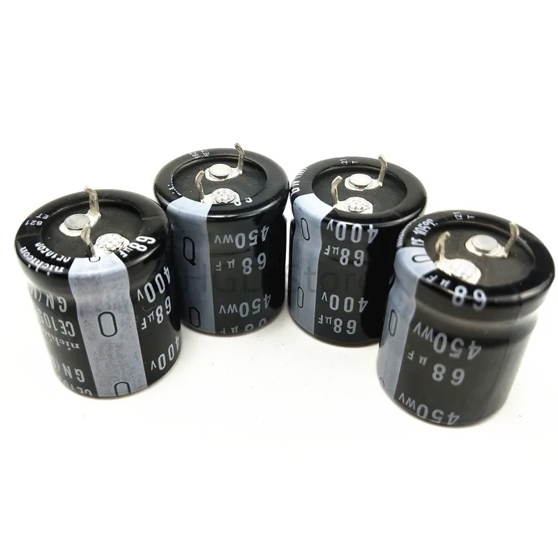 2PCS Aluminum Electrolytic Capacitor 450v68uf 22*25 GN 105 Degree 10mm Pitch 450V 68UF