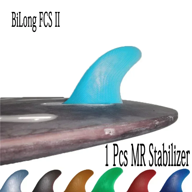 Surf Fins BiLong FCS II MR Stabilizer Hard Glass Fiber Fin Knubster Centre Fin Barbatanas De Red Azul Surf Central Fins