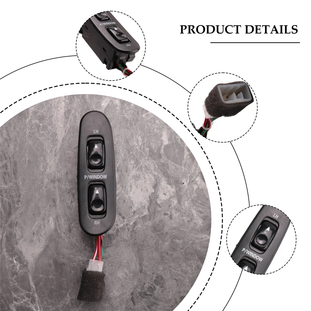 New Power Window Switch Fit for H100 Bus 93691-43600