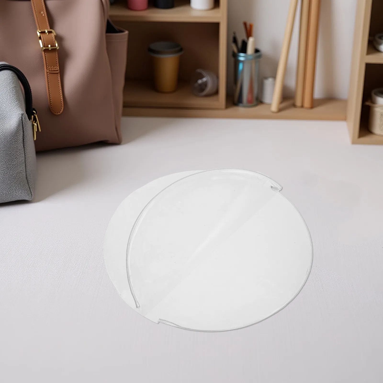 PVC Hand Fan Protector Bag Folding Hand Fan Pouch Perfect for DIY Fans Multi-Use Storage Solution Portable Support Cover