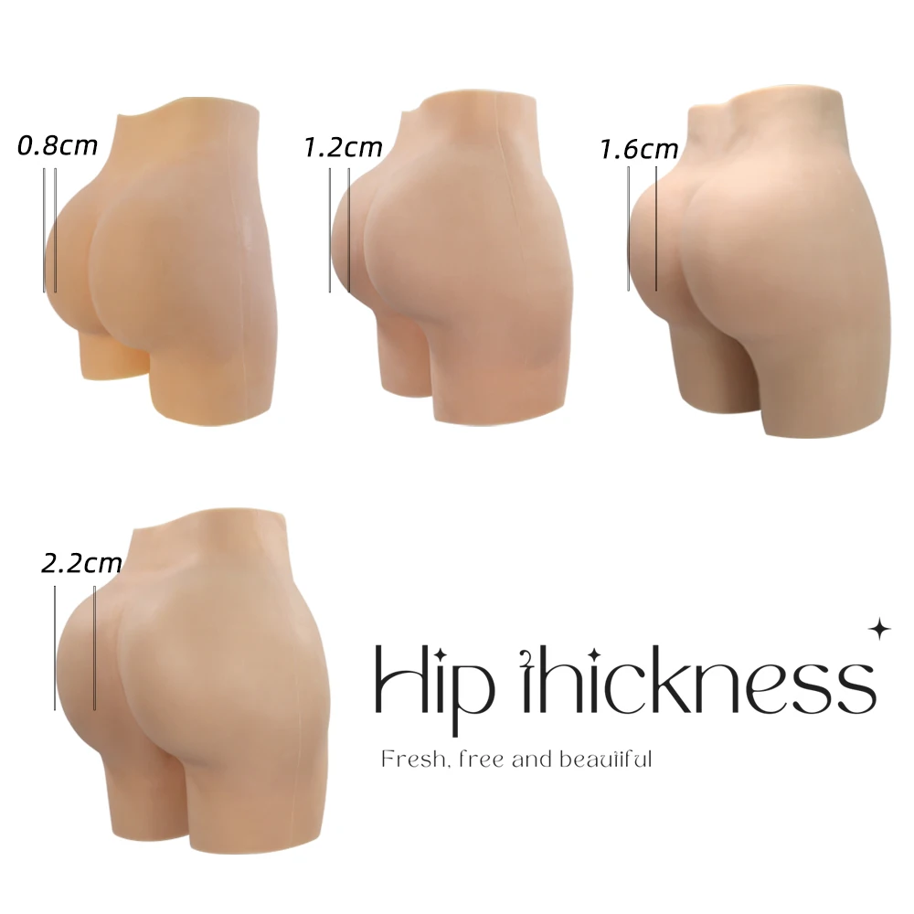 Silicone Butt Hip Enhancement Pants Oversize Crossdresser Artificial Hip Shaper Pads Enhancer Panties for Drag Queen