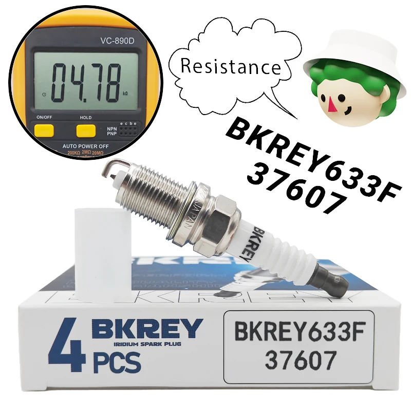 

4/20 шт. 12120037607 Иридиевая свеча зажигания для BMW E39 E83 E36 E63 E53 Z3 320 528 M54 E38 M62 для свечей BKREY633F 37607 BKR6EQUP