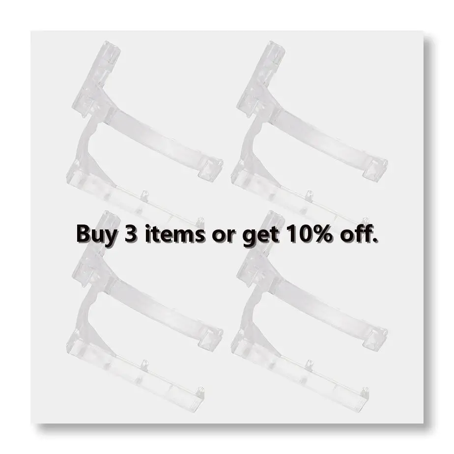 ✼Valance Clips Plastic Vertical Blinds Brackets 3.5 Inch Vertical Blinds Clear for Blinds Parts Accessory Components