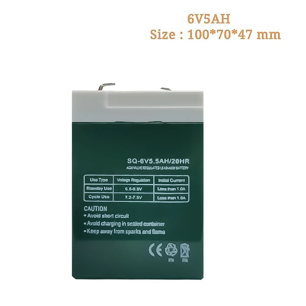 6V5Ah 축전지 6V 4Ah 5Ah 어린이 용 납산 충전식 축전지, 전기 자동차 전자 비상 조명
